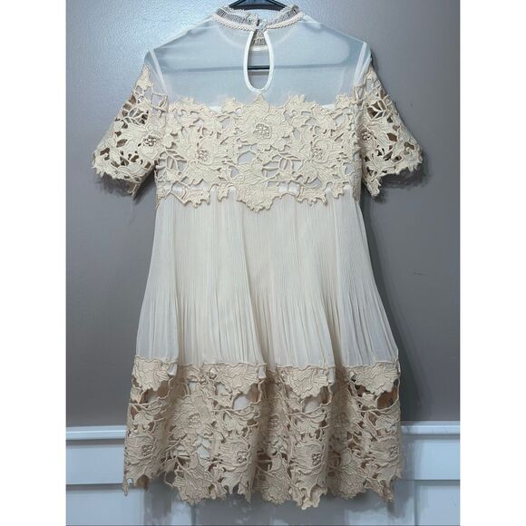 NWOT Saylor Hollie Lace Band Collar Mini Dress Women's XS - Picture 10 of 13